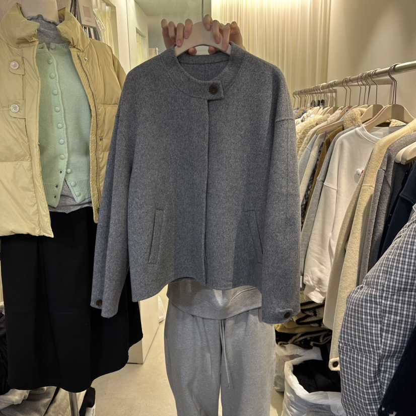 LIL東大門㊣實拍女士新款真品時尚職業推薦夾克手工短款紐扣LIL夾克圖色3