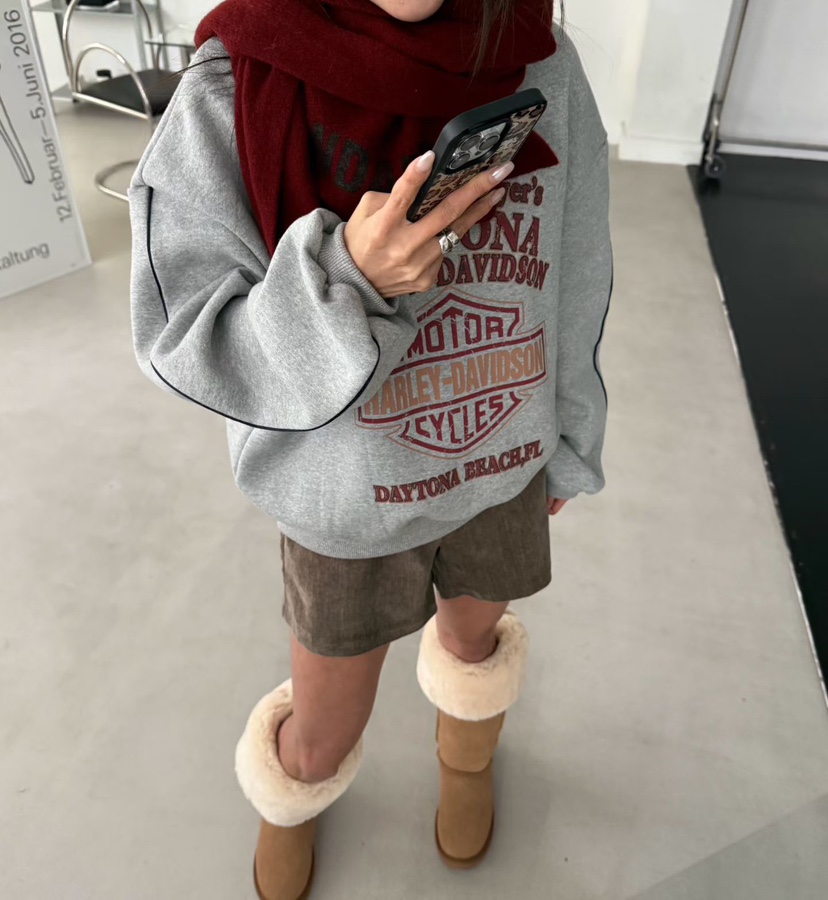 BLACKFRIDAY東大門㊣實拍女裝新品熱賣時尚推薦職業衛衣加絨BLACK FRIDAY衛衣圖色3