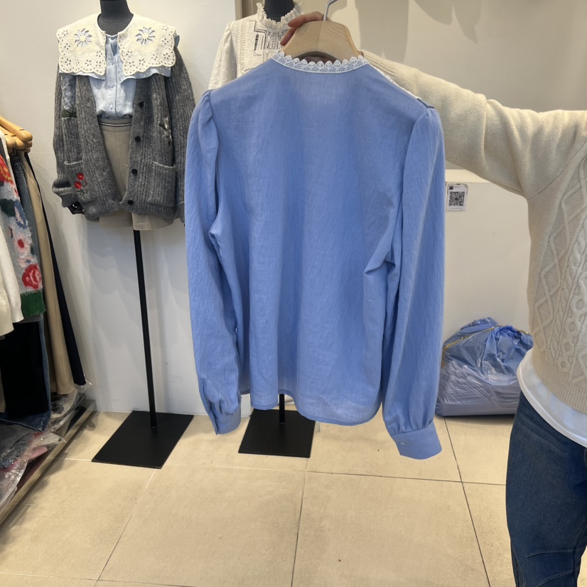 2nd B-S韓國代購㊣女士新款真品職業25秋冬熱賣襯衫蕾絲衫2nd B-S襯衫/蕾絲衫