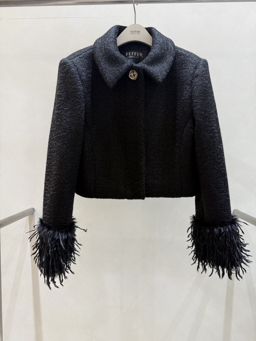FEFFER東大門㊣實拍女裝新品推薦人氣25秋冬職業休閑熱賣夾克FEFFER夾克圖色2