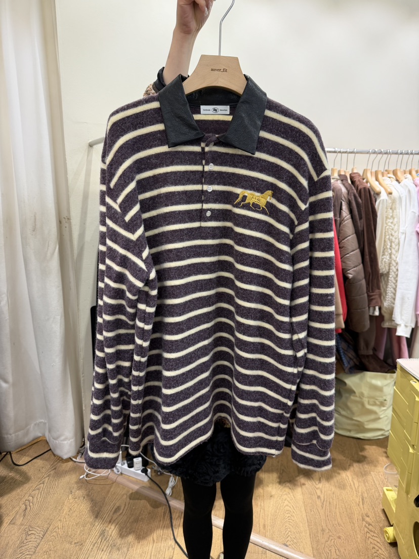 AUVERFIT東大門㊣代購女裝新品推薦休閑人氣25秋冬熱賣長袖T恤AUVERFIT長袖T恤圖色2紫色