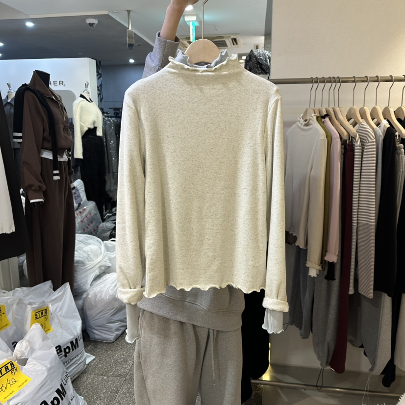 LIL東大門㊣直郵女士新品時尚休閑真品推薦人氣職業長袖T恤LIL長袖T恤圖色1