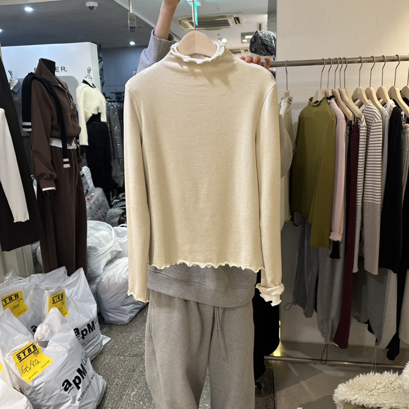 LIL東大門㊣直郵女士新品時尚休閑真品推薦人氣職業長袖T恤LIL長袖T恤圖色2