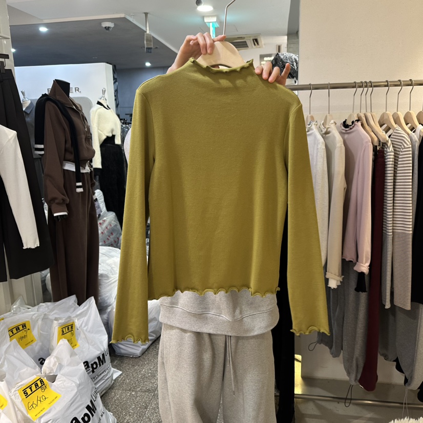 LIL東大門㊣直郵女士新品時尚休閑真品推薦人氣職業長袖T恤LIL長袖T恤圖色3