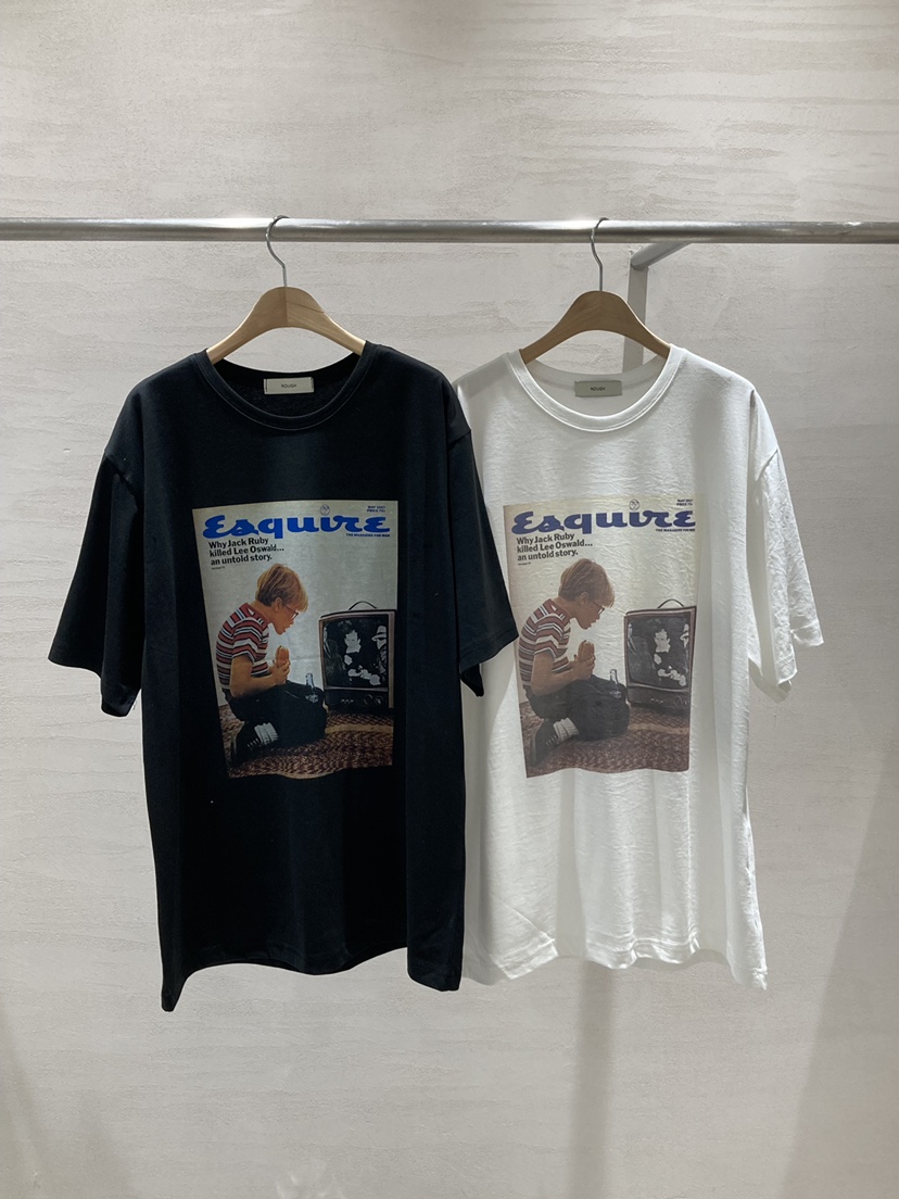 ROUGH韓國直郵㊣女士新品時尚推薦休閑人氣25秋冬職業真品T恤ROUGHT恤