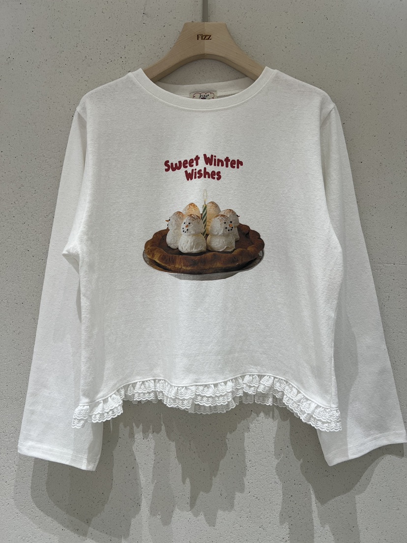 FIZZ韓國直郵㊣女裝新款時尚休閑熱賣25秋冬人氣推薦長袖T恤FIZZ長袖T恤圖色2