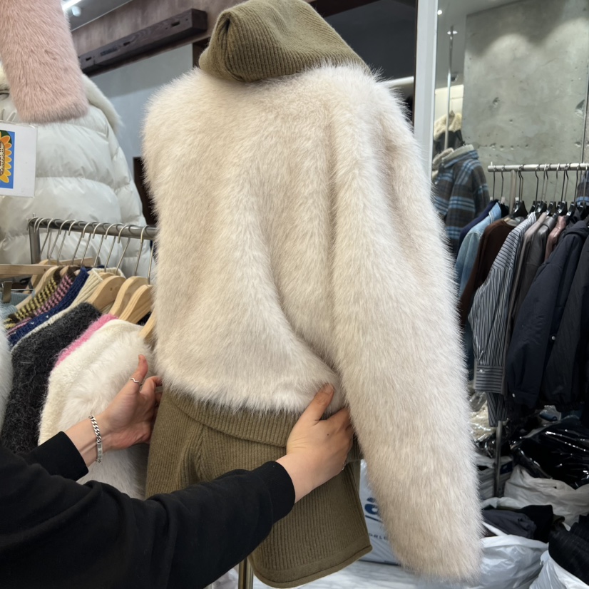 BEEN-A韓國直郵㊣女士新款25秋冬休閑真品熱賣短款大衣紐扣BEEN-A短款大衣