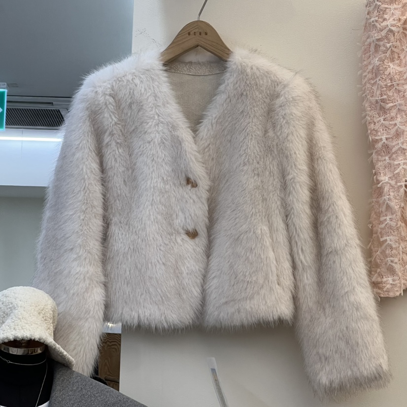 BEEN-A韓國直郵㊣女士新款25秋冬休閑真品熱賣短款大衣紐扣BEEN-A短款大衣圖色1