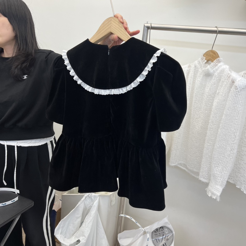 BEEN-A東大門㊣實拍女裝新款推薦職業時尚休閑人氣襯衫蕾絲衫BEEN-A襯衫/蕾絲衫