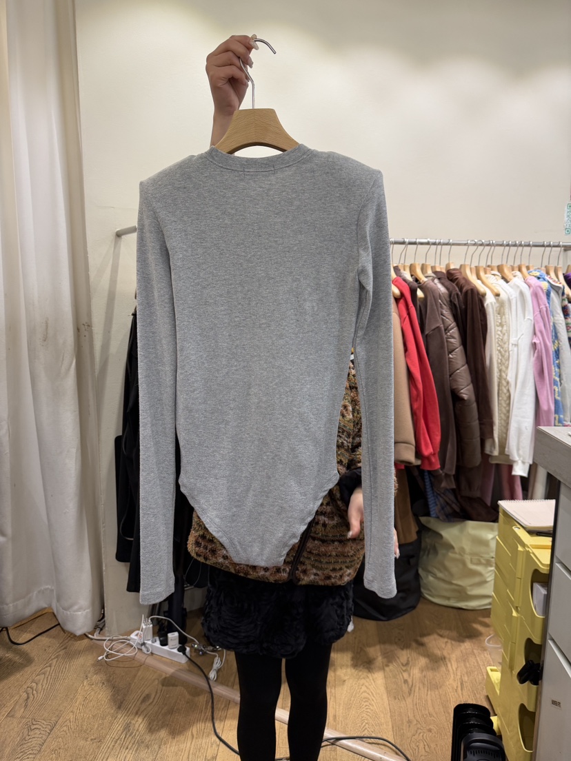 AUVERFIT韓國代購㊣女裝新品25秋冬休閑真品熱賣職業長袖T恤AUVERFIT長袖T恤