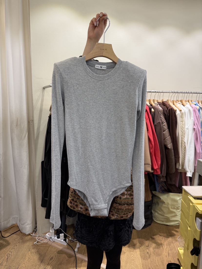 AUVERFIT韓國代購㊣女裝新品25秋冬休閑真品熱賣職業長袖T恤AUVERFIT長袖T恤圖色1