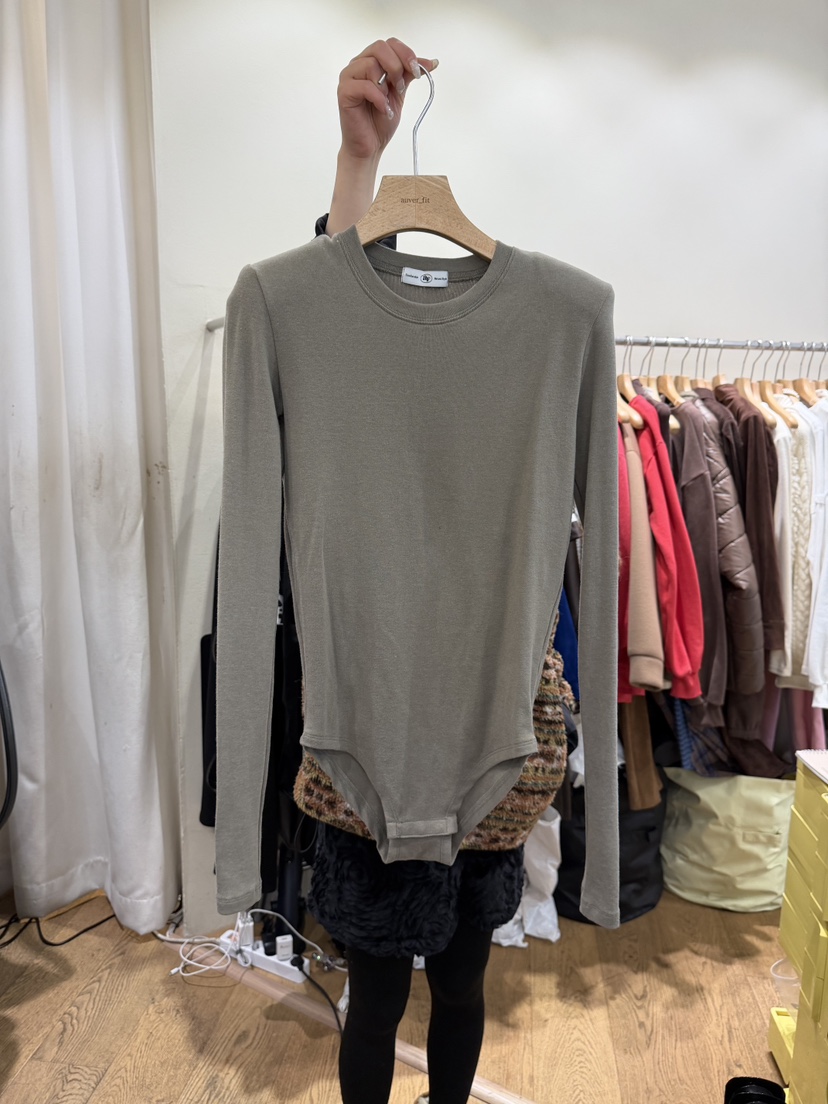 AUVERFIT韓國代購㊣女裝新品25秋冬休閑真品熱賣職業長袖T恤AUVERFIT長袖T恤圖色4