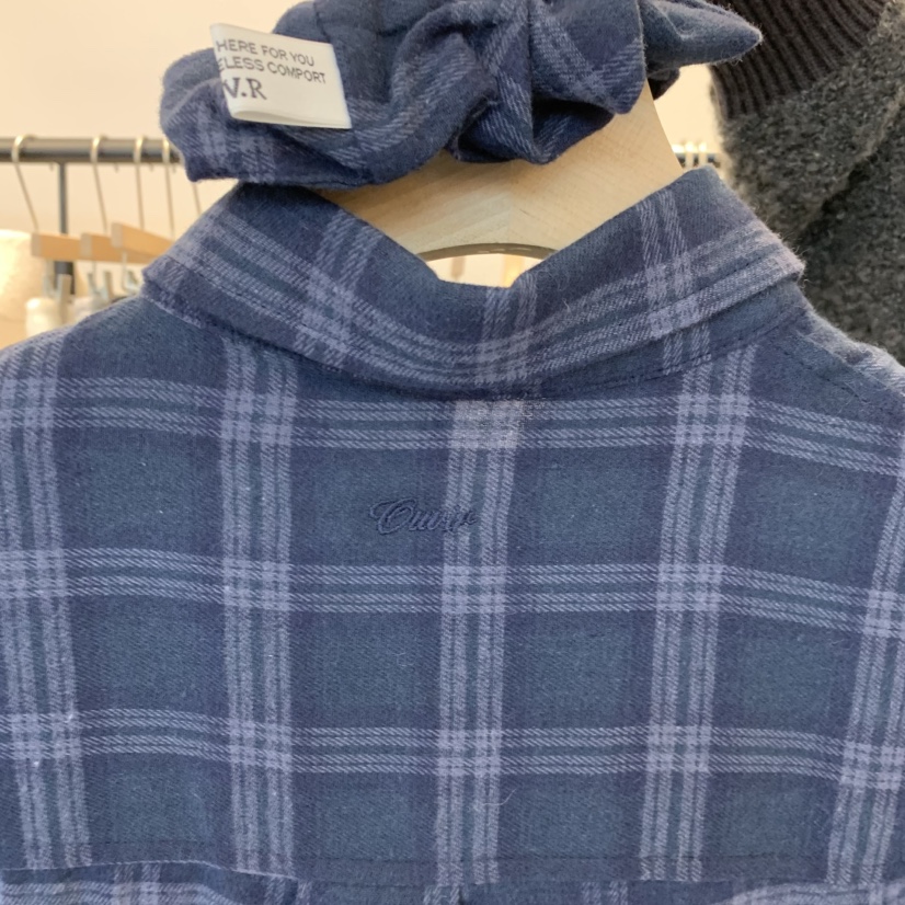 OUVIR東大門㊣實拍女士新款人氣真品推薦25秋冬襯衫蕾絲衫格子O.V.R/OUVIR襯衫/蕾絲衫