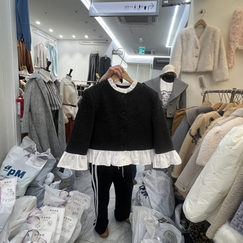 BEEN-A東大門㊣實拍女裝新款推薦真品時尚25秋冬休閑職業夾克BEEN-A夾克圖色1