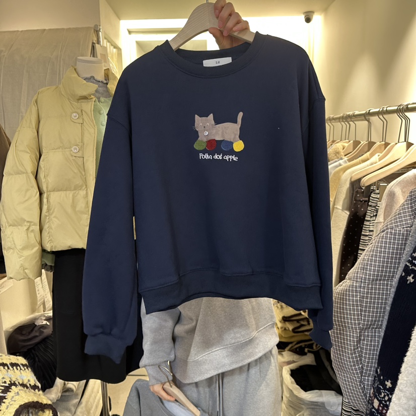 LIL東大門㊣實拍女裝新品推薦時尚25秋冬休閑職業人氣衛衣加絨LIL衛衣圖色3