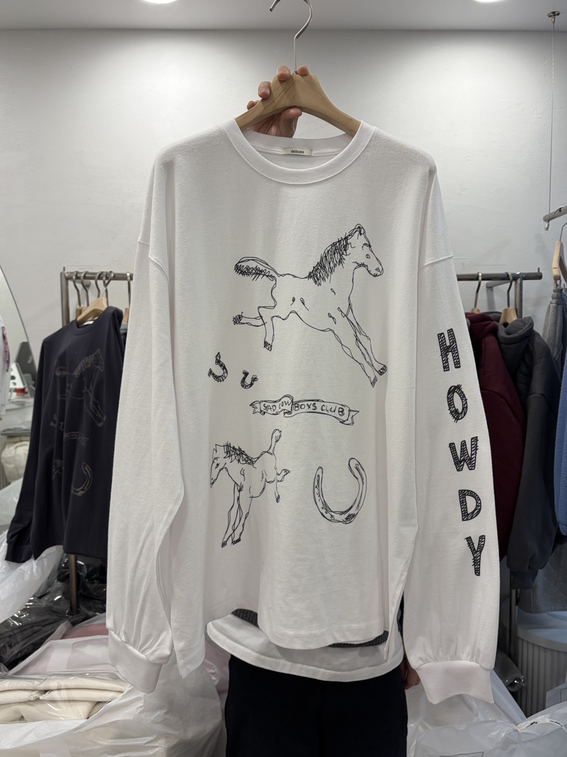 DELICATE東大門㊣直郵女士新品休閑職業熱賣人氣推薦長袖T恤DELICATE長袖T恤圖色1