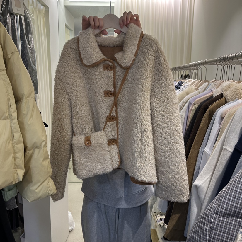 LIL東大門㊣直郵女士新品職業真品25秋冬熱賣短款大衣套裝短款LIL短款大衣圖色3