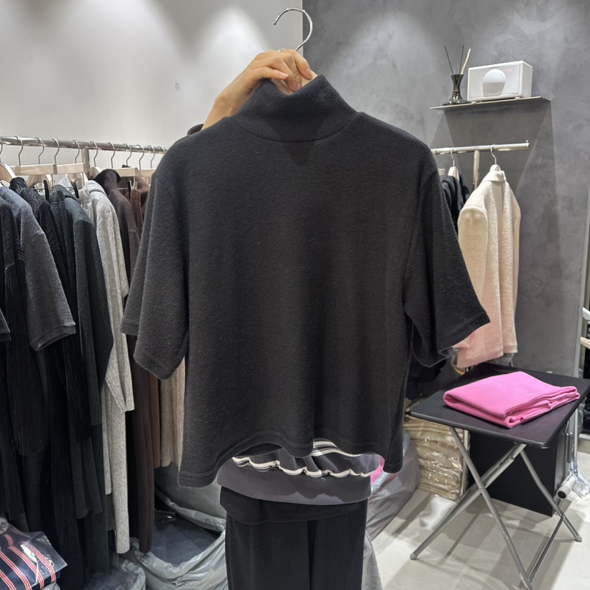 OPEN東大門㊣實拍女裝新品時尚人氣職業休閑推薦熱賣T恤安哥拉OPENT恤圖色3