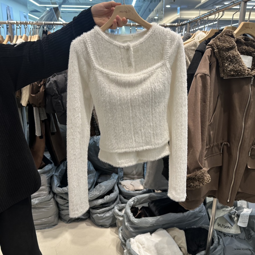 HONG.U東大門㊣直郵女士新款真品人氣熱賣職業套裝安哥拉套裝HONG.U套裝圖色1