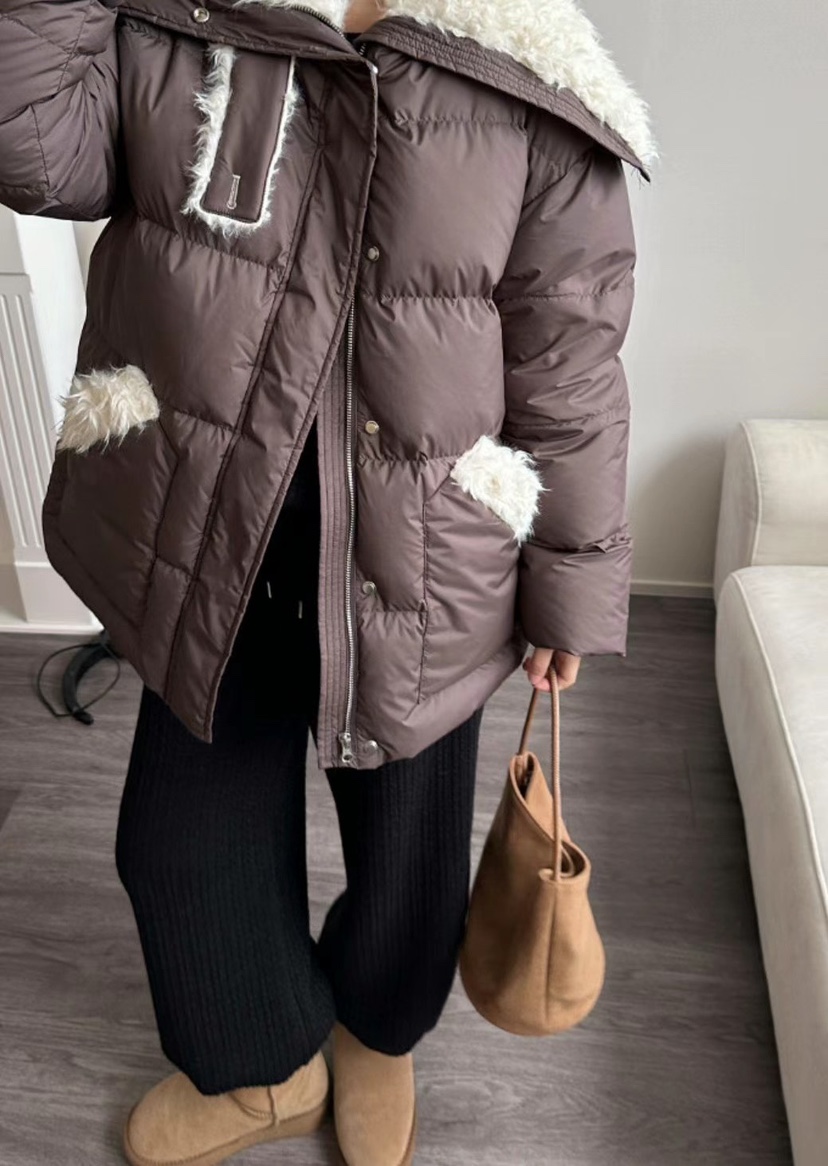 Verbena東大門㊣實拍女裝新品時尚推薦熱賣職業短款羽絨服填充Verbena短款羽絨服