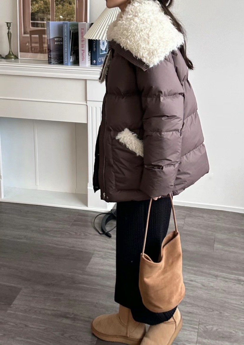 Verbena東大門㊣實拍女裝新品時尚推薦熱賣職業短款羽絨服填充Verbena短款羽絨服