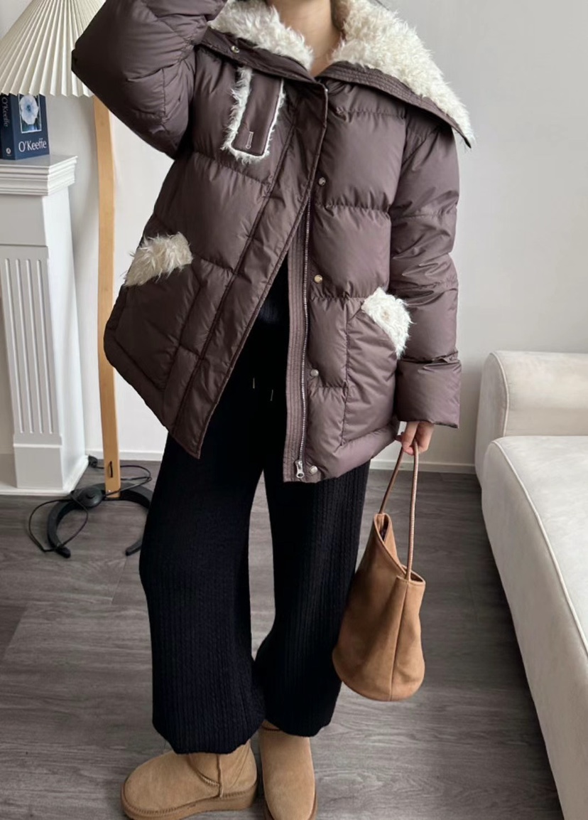 Verbena東大門㊣實拍女裝新品時尚推薦熱賣職業短款羽絨服填充Verbena短款羽絨服