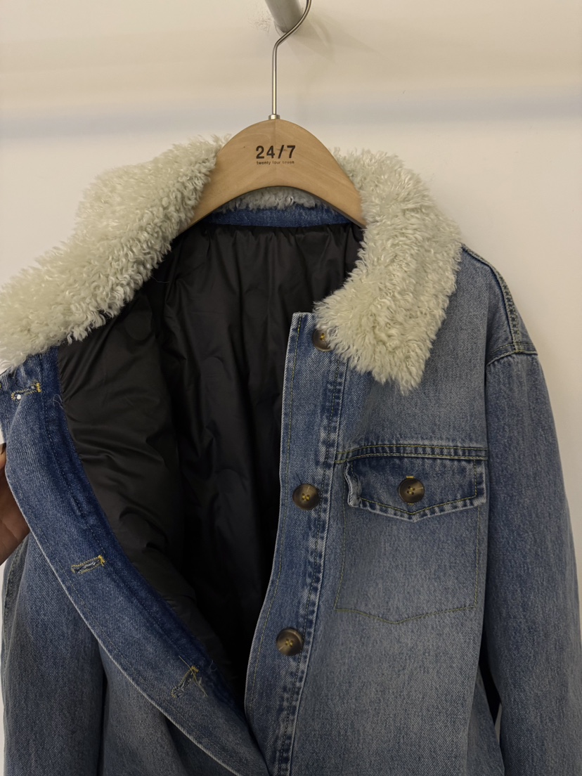 TWENTY FOUR SEVEN24-7韓國直郵㊣女士新款25秋冬短款羽絨服口袋填充鴨絨TEWNTY FOUR SEVEN24-7短款羽絨服