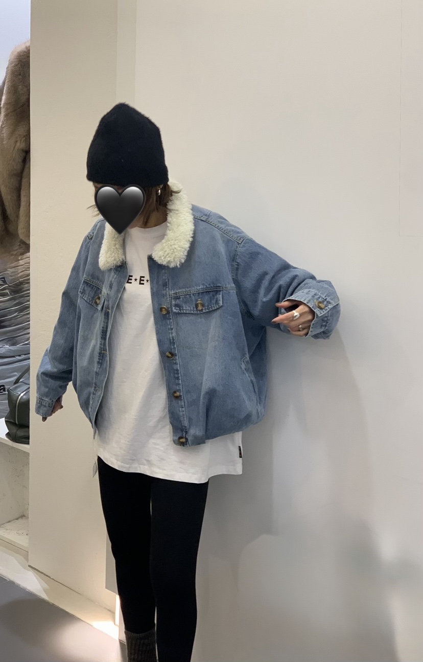 TWENTY FOUR SEVEN24-7韓國直郵㊣女士新款25秋冬短款羽絨服口袋填充鴨絨TEWNTY FOUR SEVEN24-7短款羽絨服