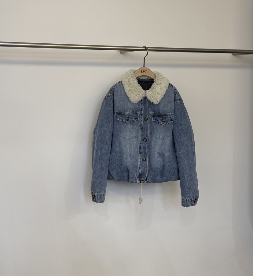 TWENTY FOUR SEVEN24-7韓國直郵㊣女士新款25秋冬短款羽絨服口袋填充鴨絨TEWNTY FOUR SEVEN24-7短款羽絨服圖色1