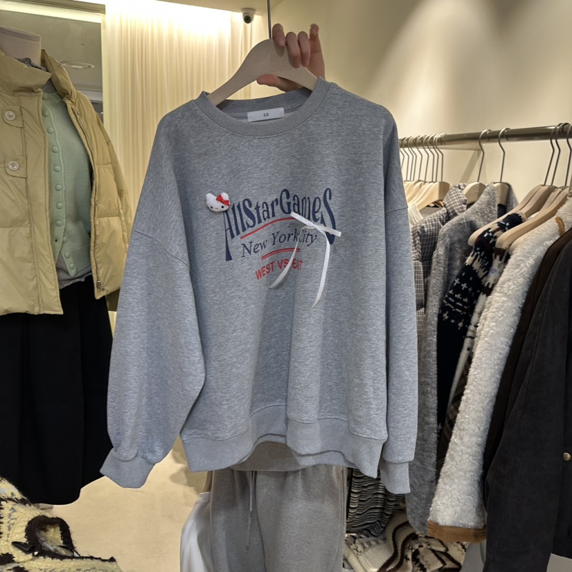 LIL東大門㊣代購女裝新品職業熱賣真品時尚推薦休閑衛衣加絨LIL衛衣圖色1