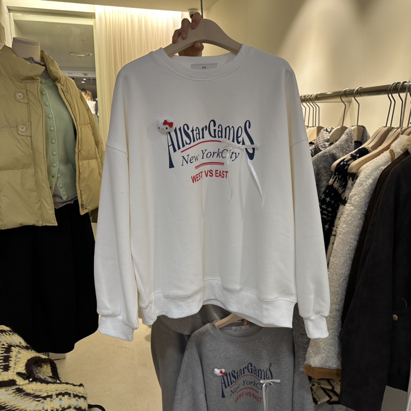 LIL東大門㊣代購女裝新品職業熱賣真品時尚推薦休閑衛衣加絨LIL衛衣圖色2