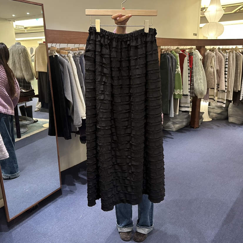 FURE韓國代購㊣女裝新品職業推薦時尚休閑熱賣25秋冬人氣長裙FURE長裙圖色2