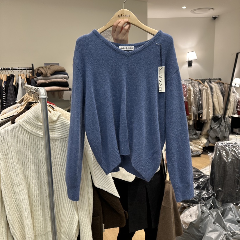 M.G.N東大門㊣直郵女士新款熱賣休閑推薦針織衫安哥拉羊毛MAGNET針織衫圖色3