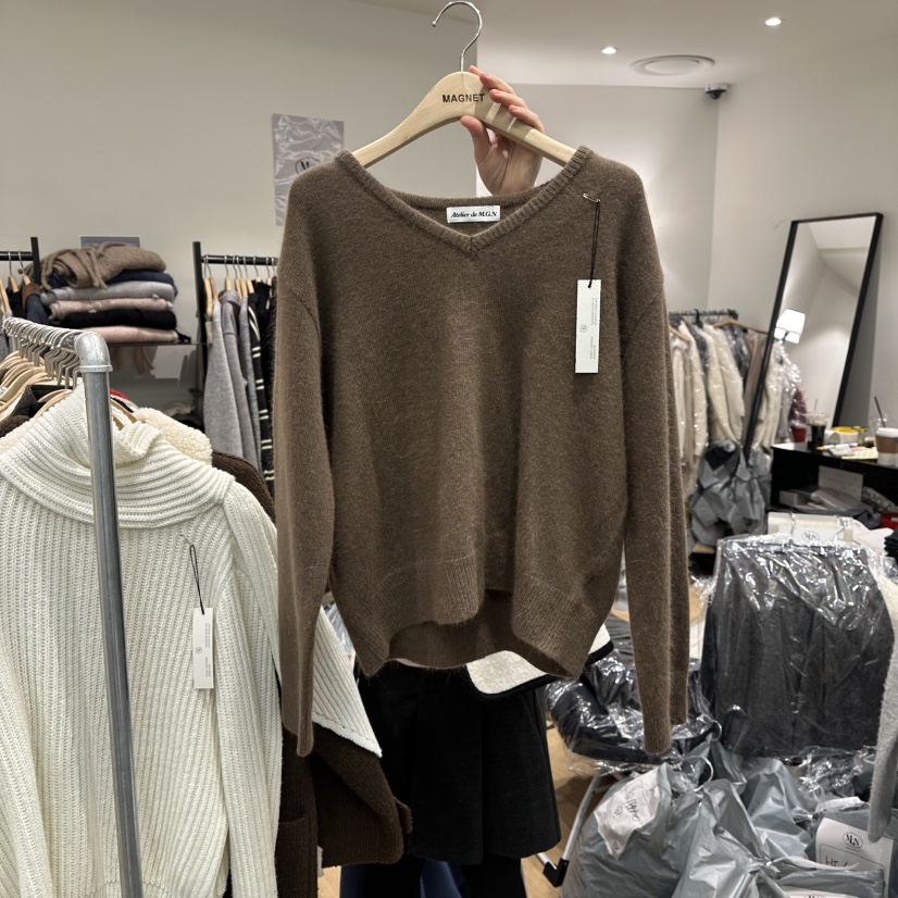 M.G.N東大門㊣直郵女士新款熱賣休閑推薦針織衫安哥拉羊毛MAGNET針織衫圖色4