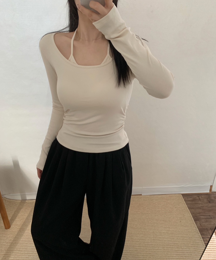 TWENTY FOUR SEVEN24-7韓國代購㊣女士新款時尚休閑長袖T恤TEWNTY FOUR SEVEN24-7長袖T恤