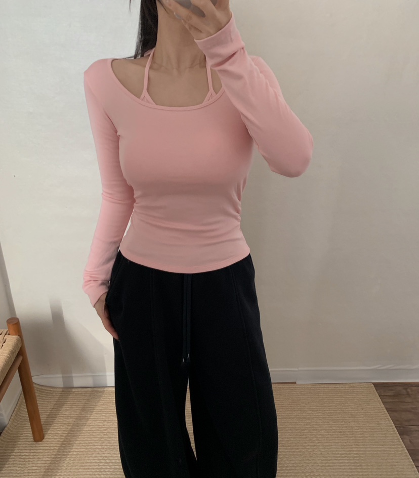 TWENTY FOUR SEVEN24-7韓國代購㊣女士新款時尚休閑長袖T恤TEWNTY FOUR SEVEN24-7長袖T恤