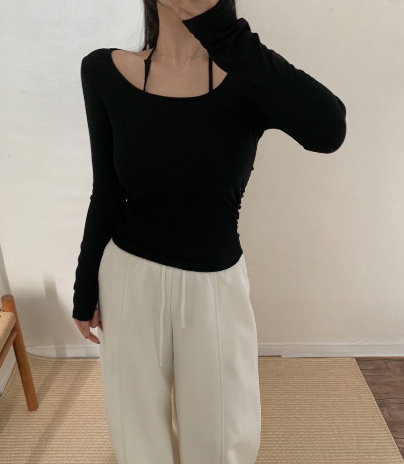 TWENTY FOUR SEVEN24-7韓國代購㊣女士新款時尚休閑長袖T恤TEWNTY FOUR SEVEN24-7長袖T恤