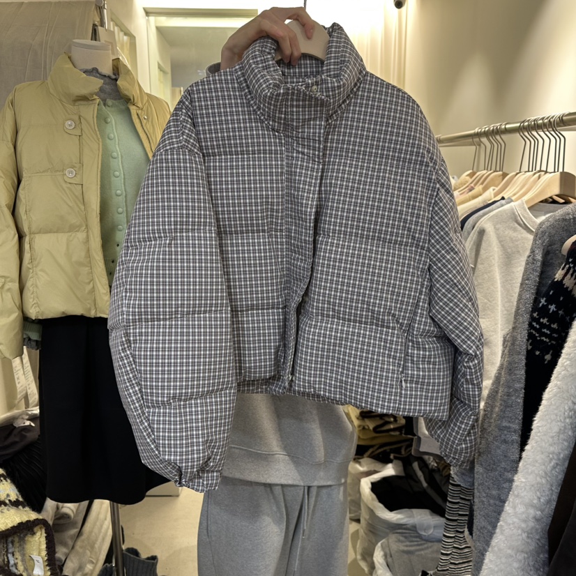 LIL東大門㊣代購女士新品熱賣職業時尚25秋冬真品短款棉服填充LIL短款棉服圖色1