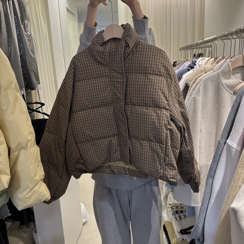 LIL東大門㊣代購女士新品熱賣職業時尚25秋冬真品短款棉服填充LIL短款棉服圖色2