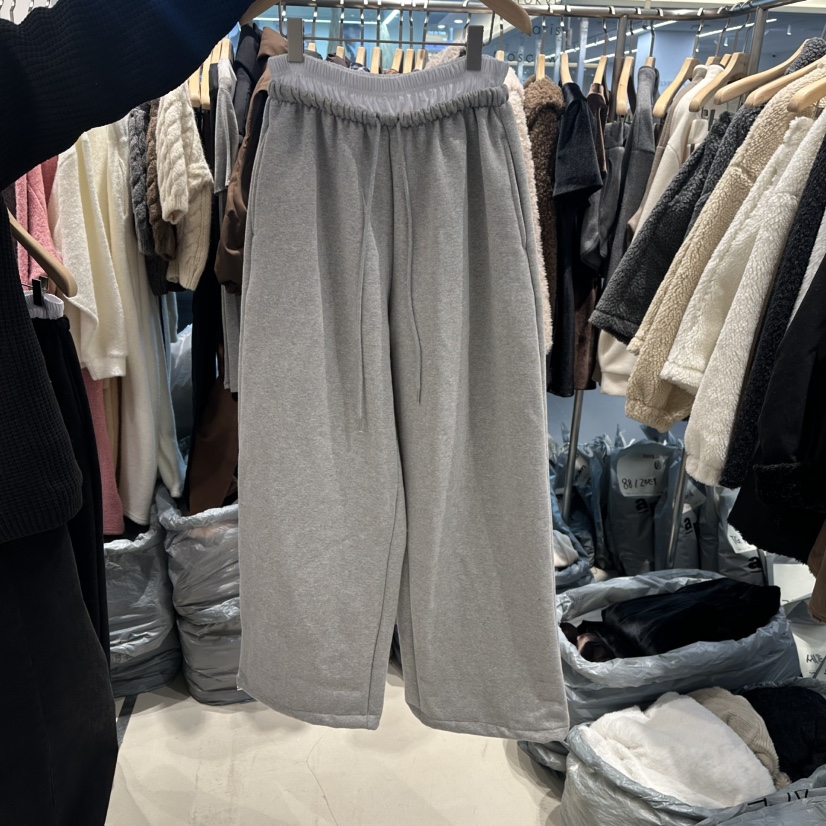 HONG.U東大門㊣代購女裝新品熱賣25秋冬時尚休閑休閑褲加絨HONG.U休閑褲圖色1