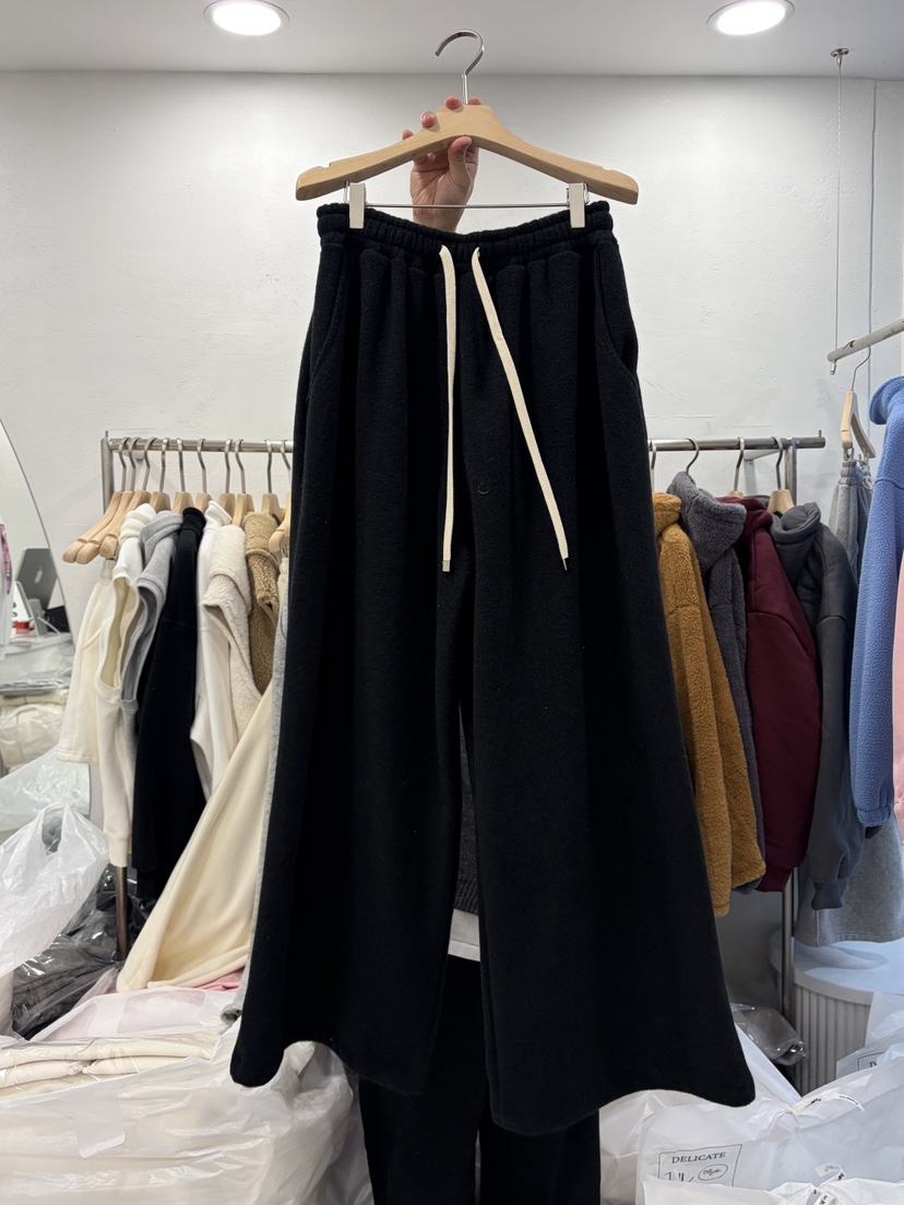 DELICATE韓國直郵㊣女士新款推薦人氣職業真品休閑褲皮褲貂皮DELICATE休閑褲圖色3