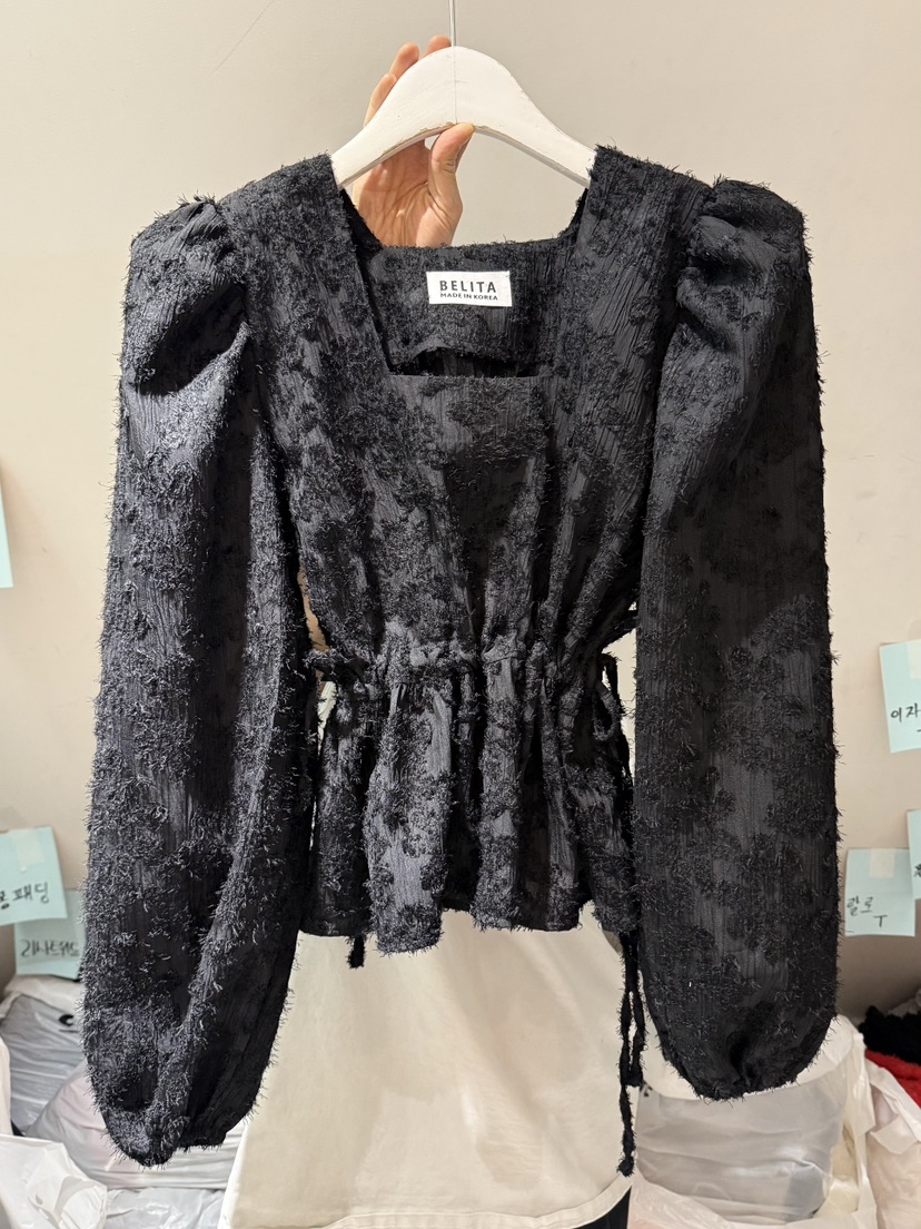 BELITA-L韓國直郵㊣女士新品真品熱賣休閑25秋冬襯衫蕾絲衫BELITA-L襯衫/蕾絲衫圖色2