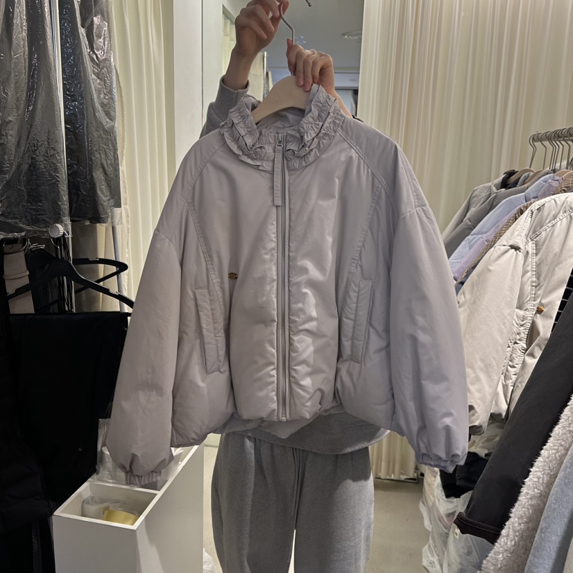 LIL東大門㊣實拍女士新款推薦25秋冬人氣熱賣真品時尚短款棉服LIL短款棉服圖色1