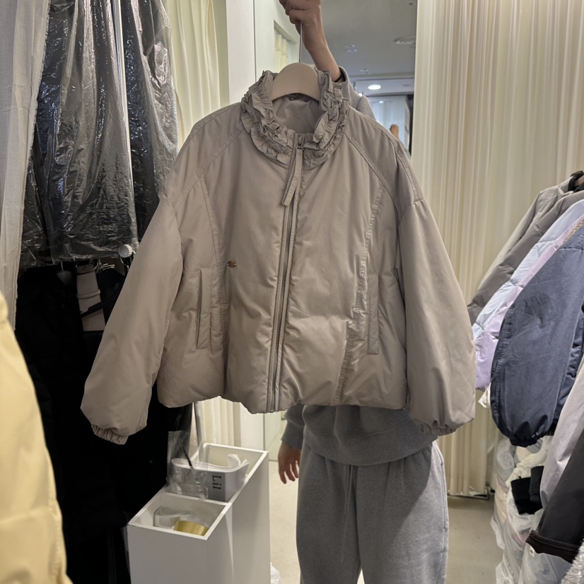 LIL東大門㊣實拍女士新款推薦25秋冬人氣熱賣真品時尚短款棉服LIL短款棉服圖色2