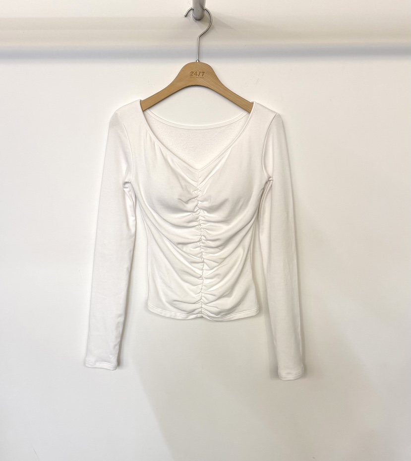 TWENTY FOUR SEVEN24-7韓國直郵㊣女裝新品推薦職業長袖T恤TEWNTY FOUR SEVEN24-7長袖T恤圖色1