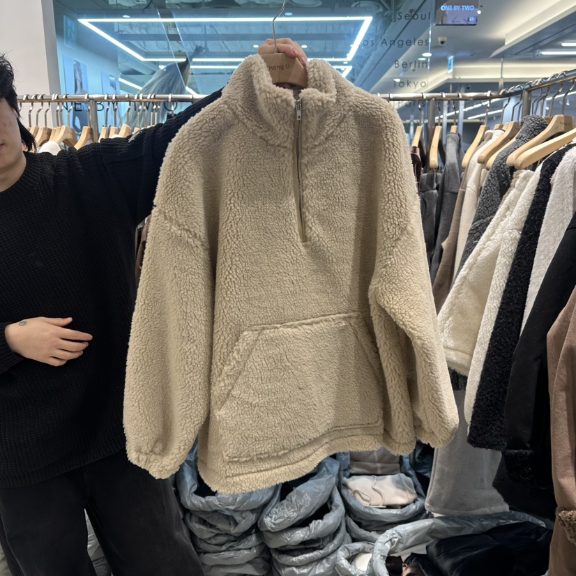 HONG.U東大門㊣直郵女裝新款真品休閑時尚職業熱賣衛衣拉鏈HONG.U衛衣圖色2