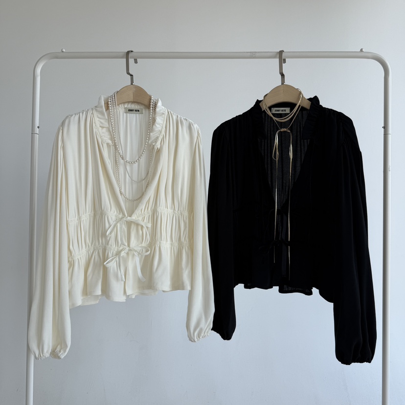 JENNY 1976東大門㊣實拍女裝新品時尚25秋冬襯衫蕾絲衫不含飾品JENNY 1976襯衫/蕾絲衫