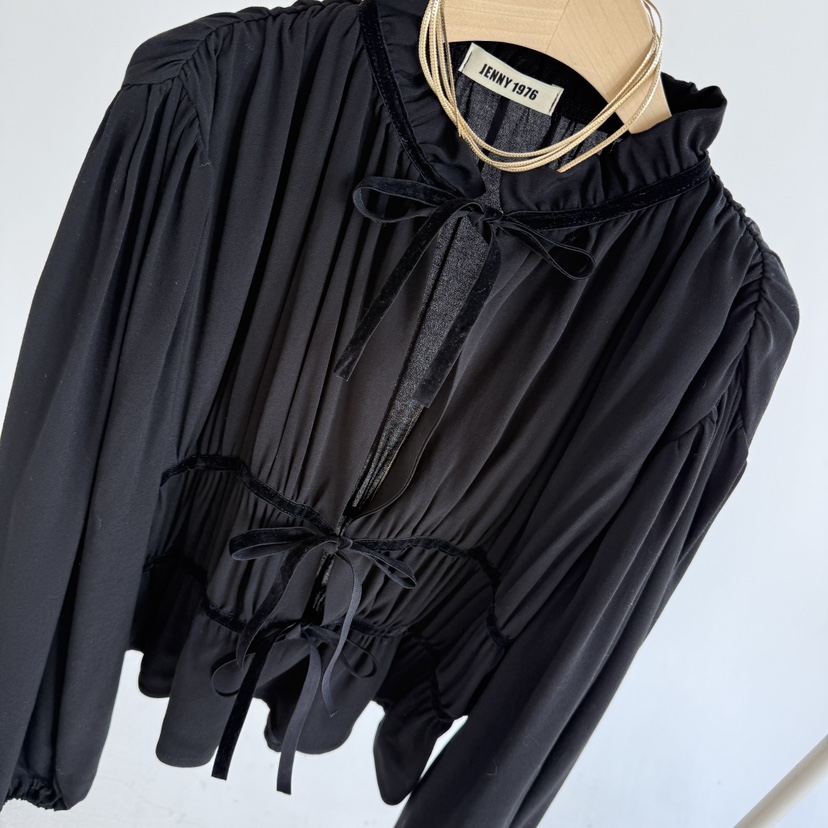 JENNY 1976東大門㊣實拍女裝新品時尚25秋冬襯衫蕾絲衫不含飾品JENNY 1976襯衫/蕾絲衫