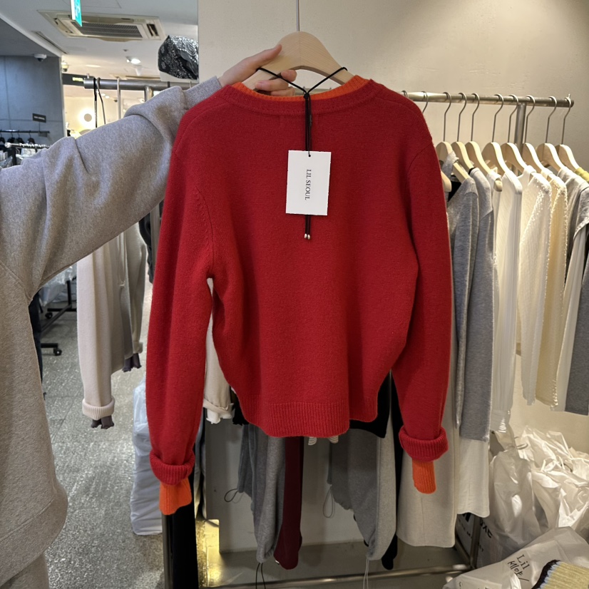 LIL東大門㊣代購女士新款時尚人氣真品25秋冬職業針織衫開衫LIL針織衫