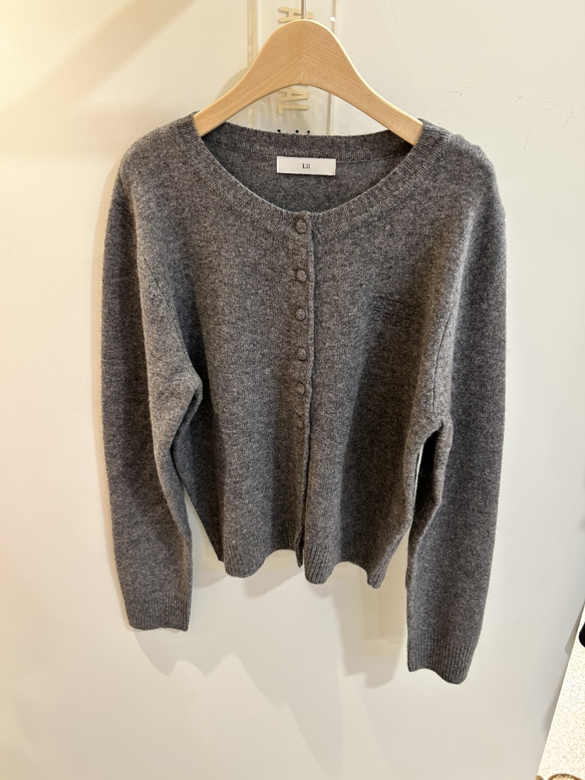 LIL東大門㊣代購女士新款時尚人氣真品25秋冬職業針織衫開衫LIL針織衫圖色3